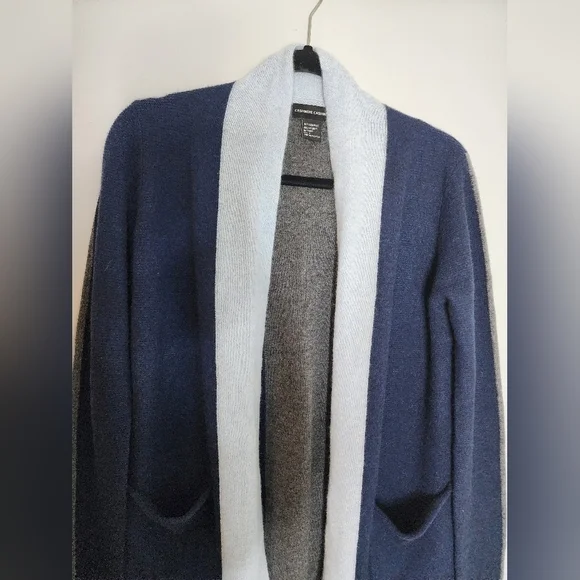 Cashmere Cashmere open color block cardigan size S 100%cashmere NWOT - Picture 7 of 12